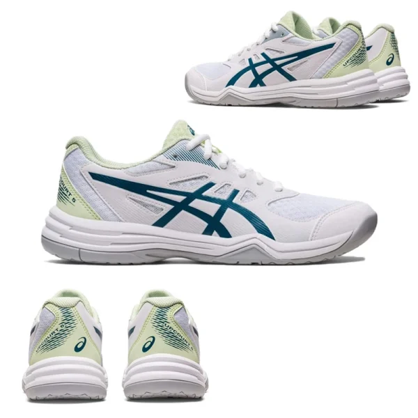 Official Asics Women's Upcourt 5 Volleyball Shoes - Durable and Comfort