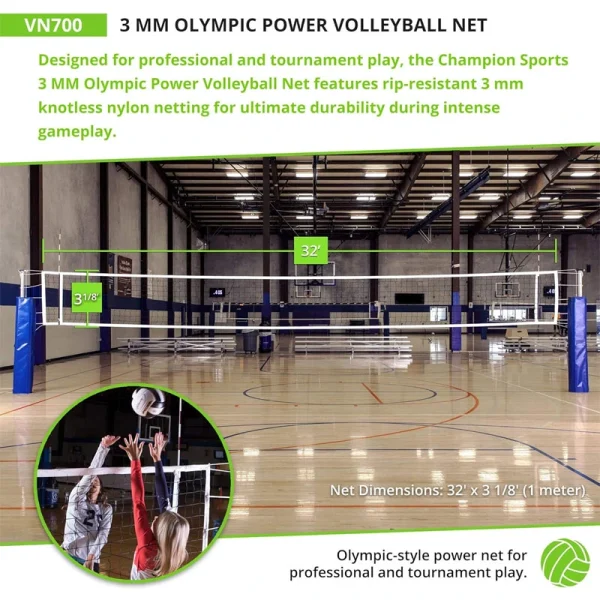 Champion Sports Volleyball Net Set - Multiple Style - Image 3