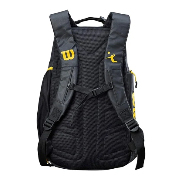 Wilson AVP Best Beach Volleyball Backpack - Black/Yellow - Image 4