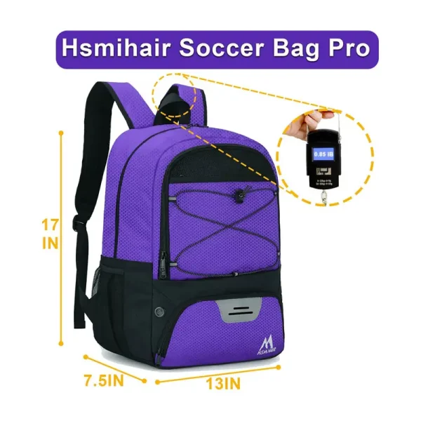 Soccer Bag Volleyball Backpack - Volleyball& Basketball,with Ball Compartment and Training Package - Image 4