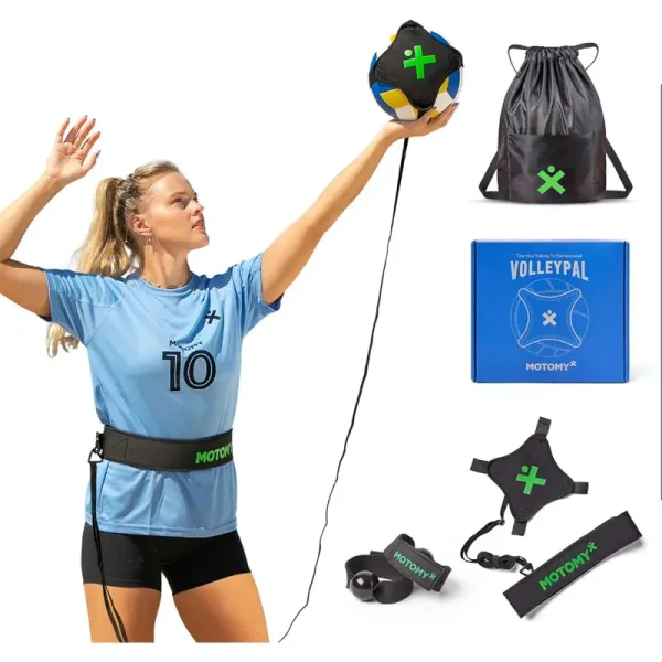 Volleyball Training Equipment Aid Volleypal - Solo Volleyball Equipment for Practicing Serve, Spike, Set & Pass