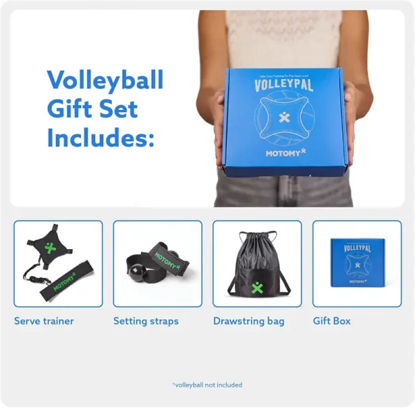 Volleyball Training Equipment Aid Volleypal - Solo Volleyball Equipment for Practicing Serve, Spike, Set & Pass - Image 2